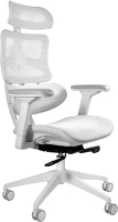 Кресло офисное Unique Ergotech / CM-B137AW-4 (White Mesh/White Frame) - 