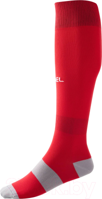 Гетры футбольные Jogel Camp Basic Socks / JC1GA0125.R2 (р-р 32-34, красный/серый/белый)
