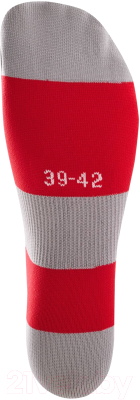 Гетры футбольные Jogel Camp Basic Socks / JC1GA0125.R2 (красный/серый/белый, р-р 35-38)