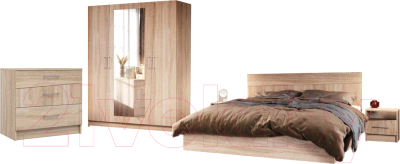 Изображение товара Комплект мебели для спальни Империал Антария 4 (дуб сонома)