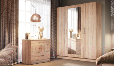 Изображение товара Комплект мебели для спальни Империал Антария 4 (дуб сонома)