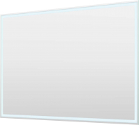 Зеркало Пекам Greta 120x80 / greta-120x80dpcl (с подсветкой, сенсором на размах руки, подогревом и часами) - 