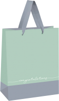 

Пакет подарочный Meshu, Duotone. Gray-mint / MS_45744