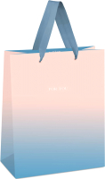 

Пакет подарочный Meshu, Duotone. PowderBeige-blue gradient / MS_45716
