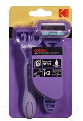 Набор бритвенных станков Kodak Disposable Razor Lady 6 / CAT 30419988 /48  (2шт)