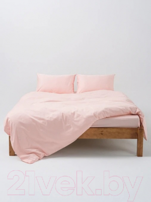 Комплект постельного белья GoodNight Сатин Делюкс Евро 2 / 341725 (розовый)