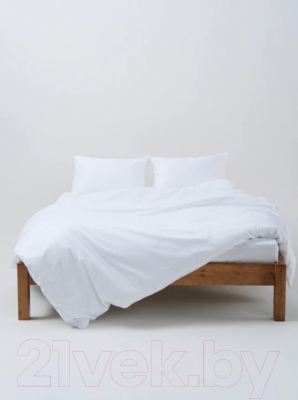 Комплект постельного белья GoodNight Сатин Делюкс Дуэт / 270502 (50x70, белый)