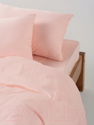 Комплект постельного белья GoodNight Сатин Делюкс Дуэт / 341726 (50x70, розовый)