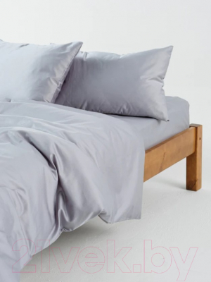 Комплект постельного белья GoodNight Сатин Делюкс Дуэт / 266586 (50x70, серый)