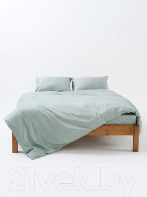 Комплект постельного белья GoodNight Сатин Делюкс Евро / 341731 (50x70, жемчужный)