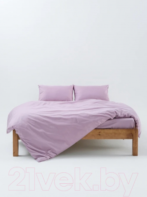 Комплект постельного белья GoodNight Сатин Делюкс Евро / 330928 (50x70, пыльная роза)