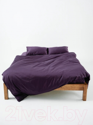 Комплект постельного белья GoodNight Сатин Делюкс Евро / 267082 (50x70, черника)