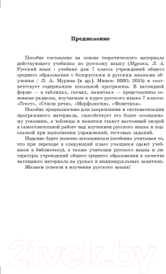 Учебное пособие Выснова Справочник по русскому языку. 7 класс (Моховикова Е.)