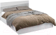 Двуспальная кровать Империал Антария 160 (белый жемчуг/ателье) - 
