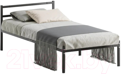 Односпальная кровать Домаклево Лофт 80x200 (черный)