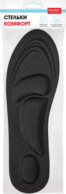 Изображение товара Стельки для обуви Bradex Комфорт KZ 1378 (р-р 40-44, черный)