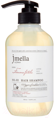 Шампунь для волос Jmella In France Femme Fatale Hair Shampoo  (500мл)