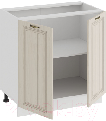 Шкаф-стол кухонный ТриЯ Лина 1Н8 (белый/кремовый)