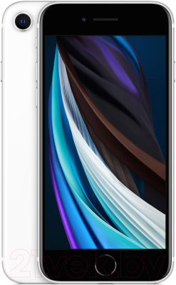 Смартфон Apple iPhone SE 64GB A2296 / 2BMX9T2 восстановленный Breezy Грейд B (белый)