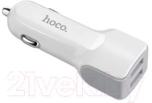 Зарядное устройство автомобильное Hoco Z23 (белый)