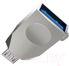 Изображение товара Адаптер Hoco UA10 OTG (серебристый)