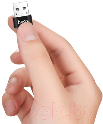 Адаптер Hoco UA6 USB-Type-C (черный)