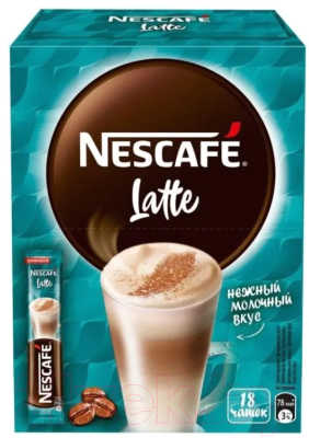 Кофе растворимый Nescafe Classic Latte (18x18г)