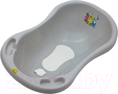 Ванночка детская Maltex Мишка и друзья / 5368 (серый)