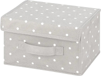 Коробка для хранения El Casa 490312 (серый горошек) - 