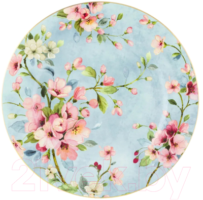 Изображение товара Набор тарелок Elan Gallery Яблоневый цвет на голубом / 420430