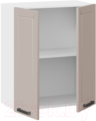 Шкаф навесной для кухни ТриЯ Лорас 1В6 (белый/холст латте)