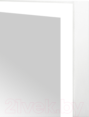 Зеркало Континент Frame White Led 70x90 (музыкальный блок, подогрев)