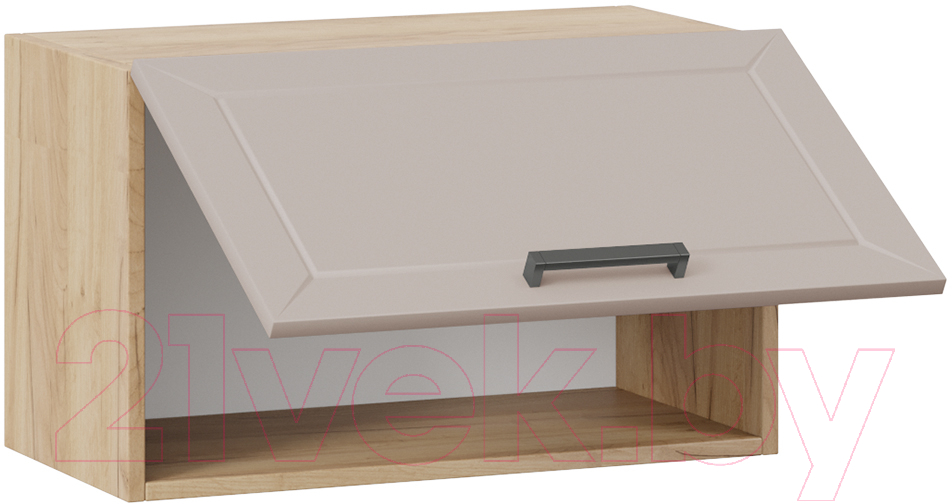 Шкаф под вытяжку ТриЯ Лорас 1В6Г (дуб крафт золотой/холст латте) — фото 2