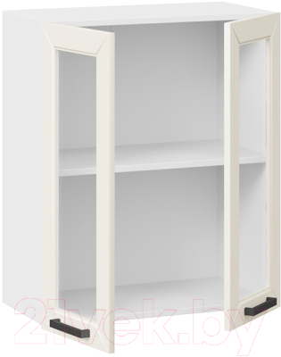 Шкаф навесной для кухни ТриЯ Лорас 1В6С (белый/холст брюле)