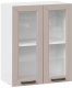 Шкаф навесной для кухни ТриЯ Лорас 1В6С (белый/холст латте) - 