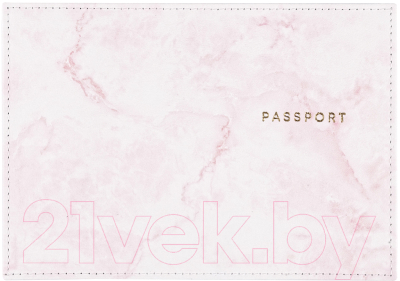 Обложка на паспорт OfficeSpace Розовый мрамор / PI_48442