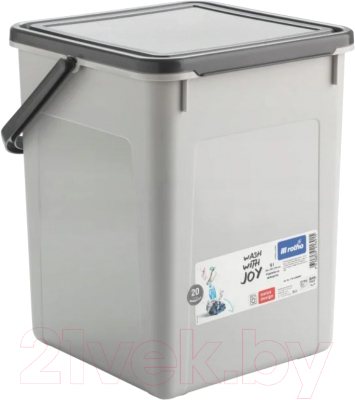 Контейнер для хранения Rotho Cool для стирального порошка / 1770102590RP (9л, серый/антрацит)