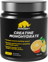 Креатин Prime Kraft Creatine Monogydrate (200г, цитрусовый микс, банка) - 