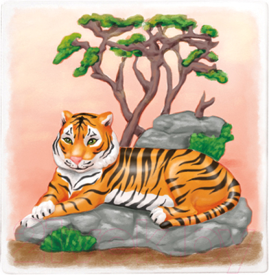 Набор для творчества Maxi Art Многоразовая раскраска Тигр / MA-2104-5-1