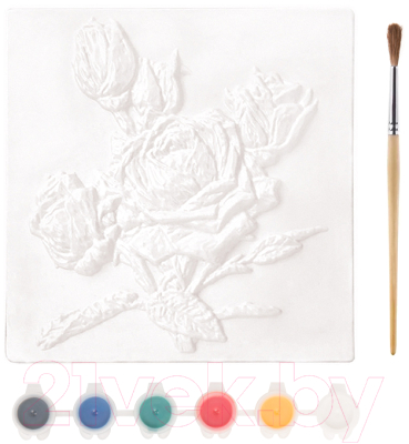 Набор для творчества Maxi Art Многоразовая раскраска Розовые розы / MA-2104-5-3