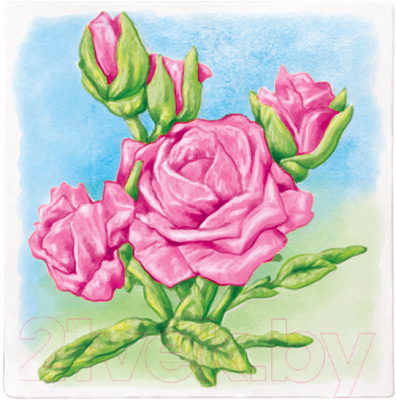 Набор для творчества Maxi Art Многоразовая раскраска Розовые розы / MA-2104-5-3