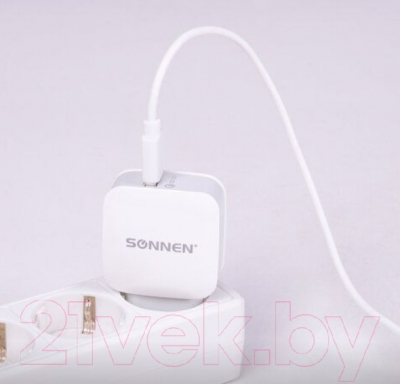 Зарядное устройство сетевое Sonnen USB QC 3.0 / 455506 (белый)