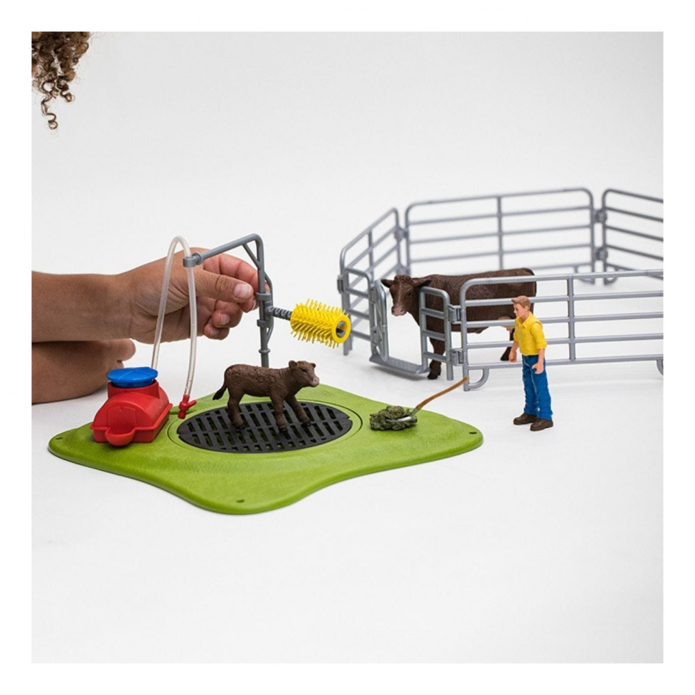 Игровой набор Schleich Веселая мойка для коровы / 42529 — фото 10