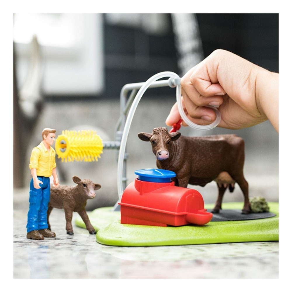 Игровой набор Schleich Веселая мойка для коровы / 42529 — фото 8