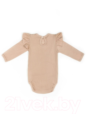 Боди для малышей Amarobaby Fashion / AB-OD21-FS02/03-62 (бежевый, р. 62)