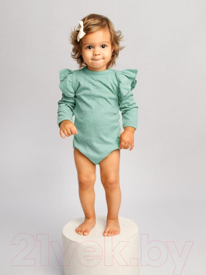 Боди для малышей Amarobaby Fashion / AB-OD21-FS02/13-62 (зеленый, р.62)