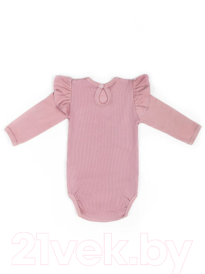 Боди для малышей Amarobaby Fashion / AB-OD21-FS02/06-56 (розовый, р. 56)