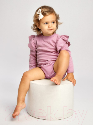 Боди для малышей Amarobaby Fashion / AB-OD21-FS02/06-62 (розовый, р.62)