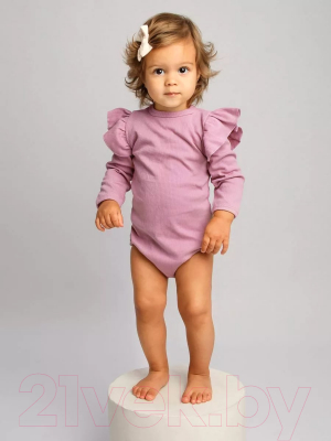 Боди для малышей Amarobaby Fashion / AB-OD21-FS02/06-80 (розовый, р. 80)