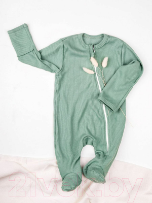 Комбинезон для малышей Amarobaby Fashion / AB-OD21-FS3/13-74 (зеленый, р. 74)